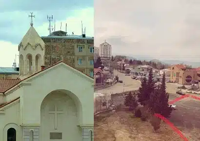 Les Azerbaïdjanais ont entièrement détruit l&rsquo;église arménienne Saint-Jacques de Stepanakert indique le Diocèse d&rsquo;Artsakh