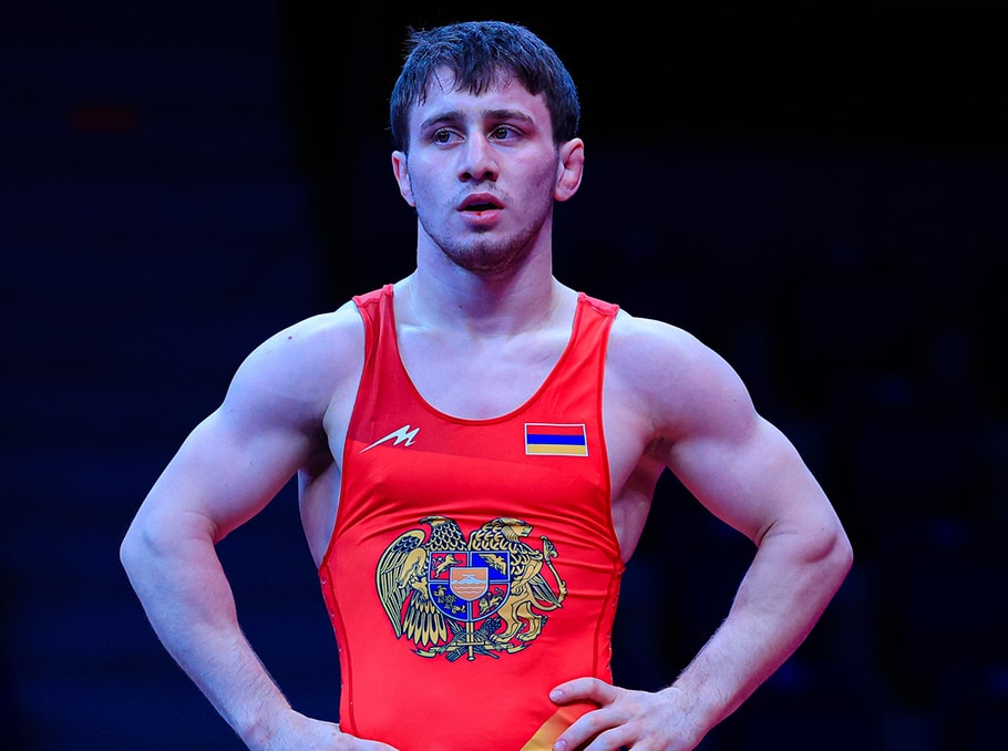 Suren Aghajanyan (Arménie), vice-champion d&rsquo;Europe de lutte gréco-romaine à Tirana (Albanie)