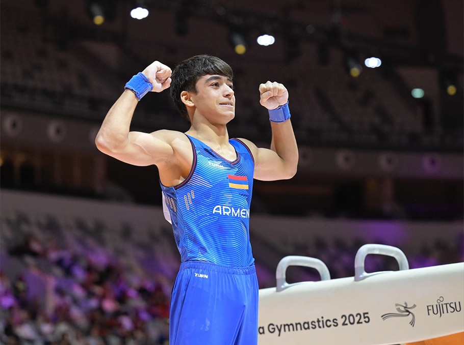 Les gymnastes d’Arménie sont en finale de la Coupe du monde à Osijek (Croatie)
