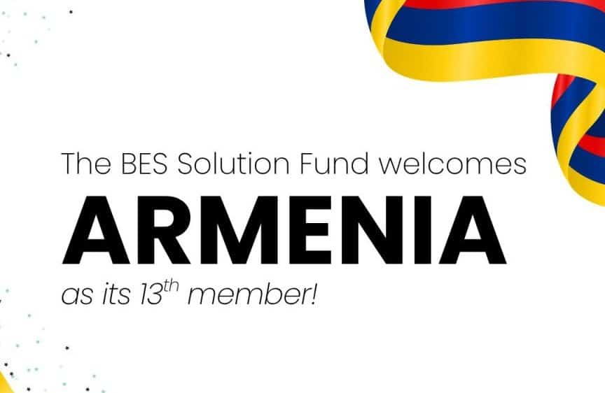L&rsquo;Arménie a officiellement rejoint le BES Solution Fund