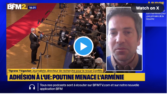 L&rsquo;Arménie doit négocier sa survie en ménageant la Russie » Tigrane Yégavian,
