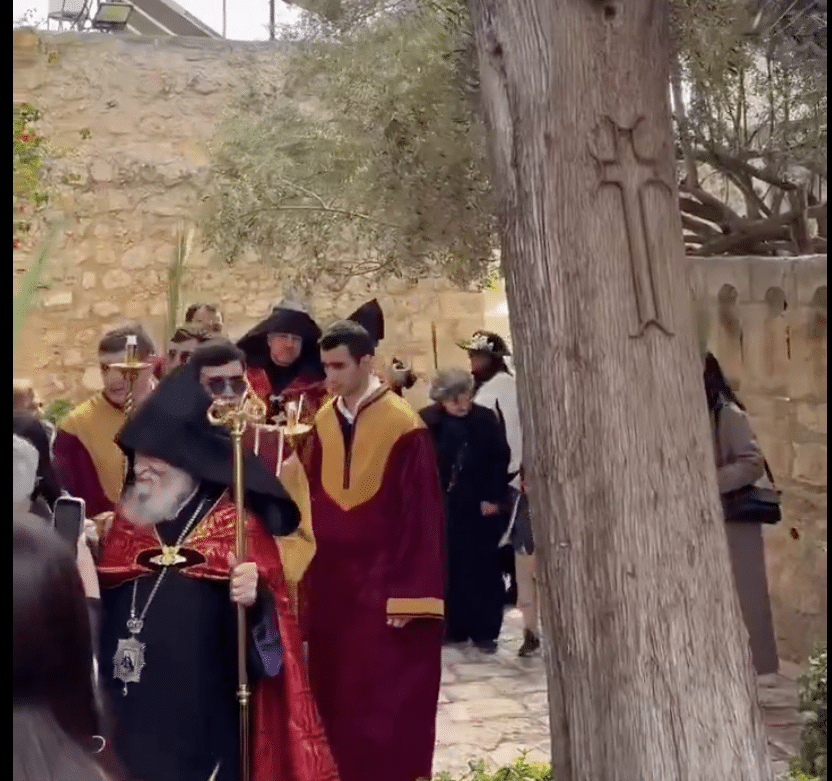 Le Dimanche des Rameaux arménien de Jérusalem