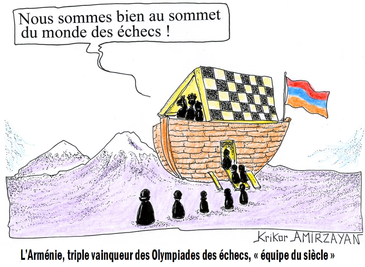 L&rsquo;Arménie compte 6 représentants au classement de la Fédération internationale des échecs, la FIDE