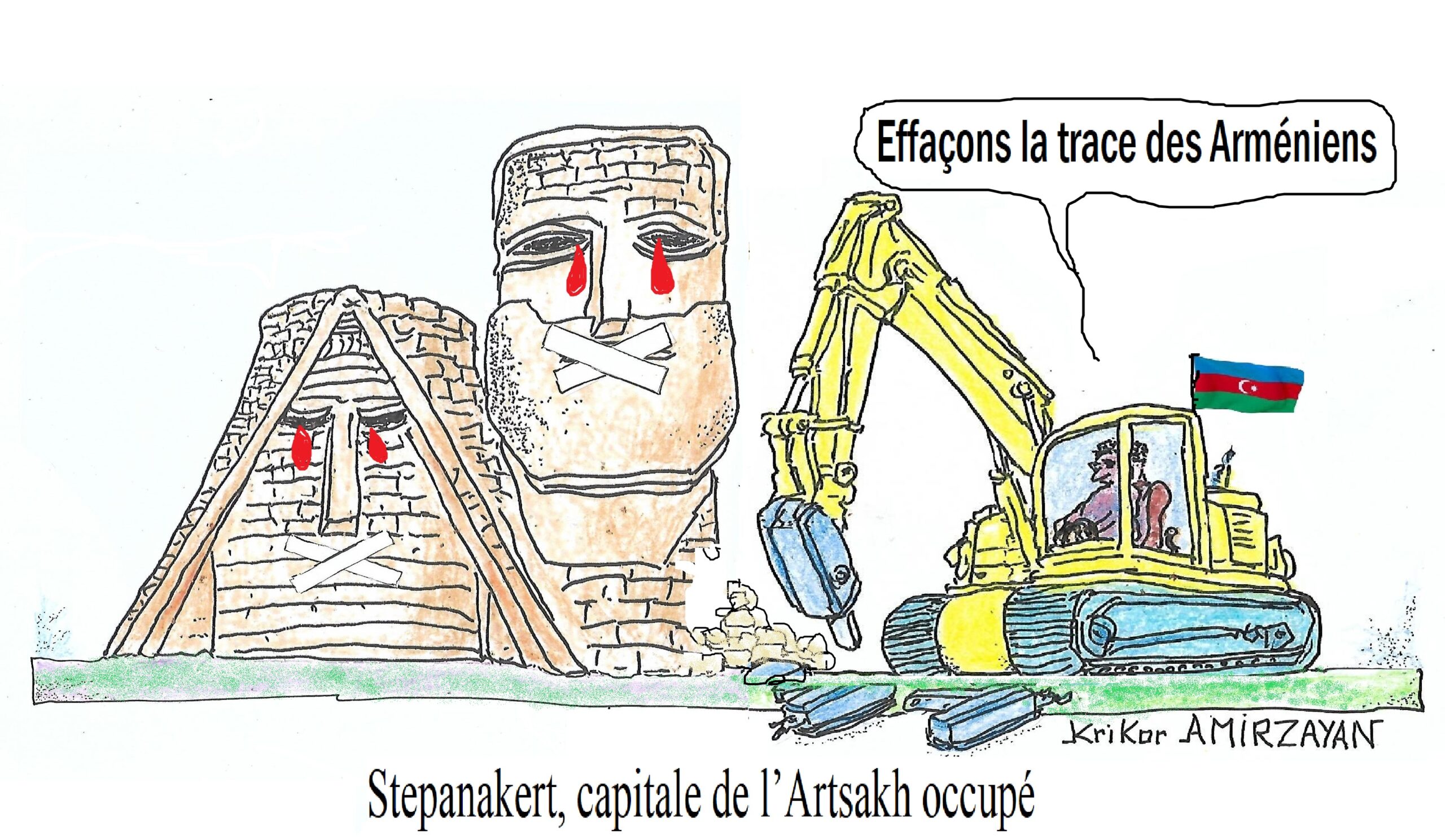 Le monument « Nous sommes nos montagnes », symbole de l&rsquo;Artsakh, est menacé de destruction totale alerte le Médiateur du patrimoine culturel de l&rsquo;Artsakh