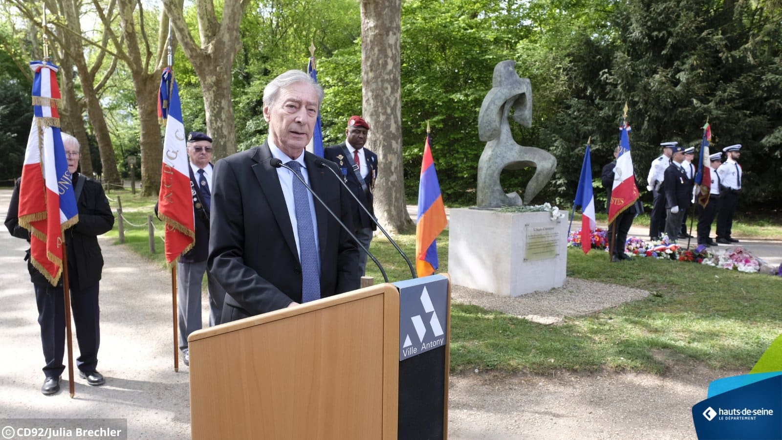 Georges Siffredi, Président du Département des Hauts-de-Seine, a participé à la cérémonie de commémoration du génocide arménien au Parc de Sceaux