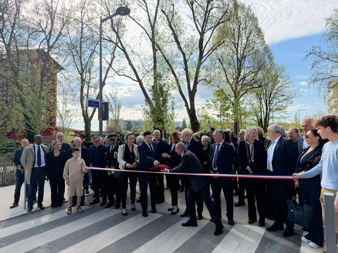 Inauguration de la rue de Davtashen à Antony.