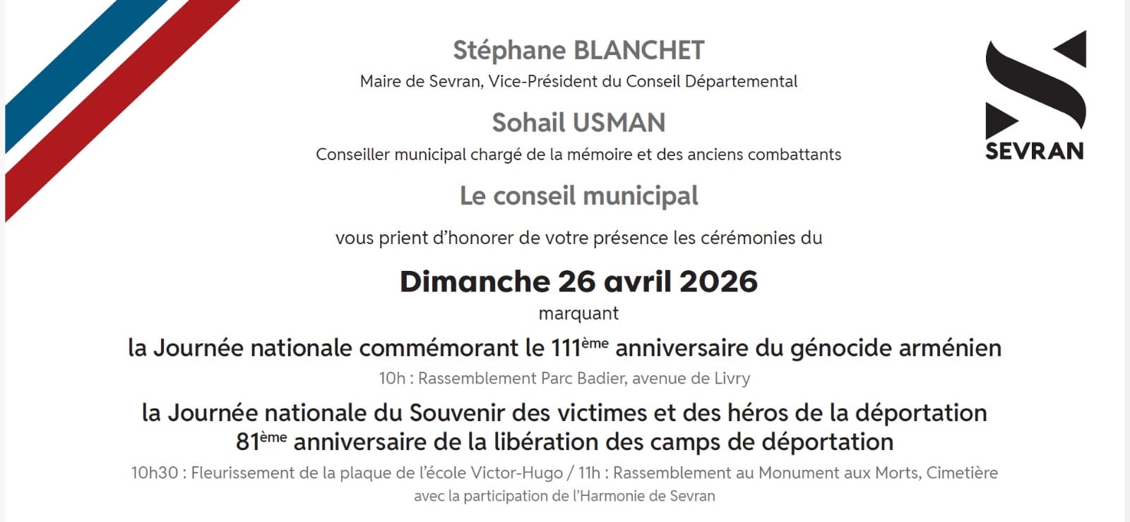 24 avril 2026 à Sevran