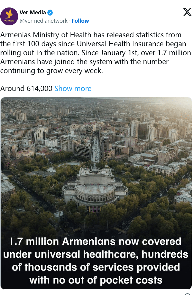 Depuis le 1er janvier, plus de 1,7 million d&rsquo;Arméniens ont adhéré au système, et ce nombre continue d&rsquo;augmenter chaque semaine