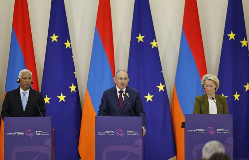 Nikol Pachinian, Antonio Costa et Ursula von der Leyen ont prononcé des discours résumant le premier sommet Arménie-UE à Yerevan