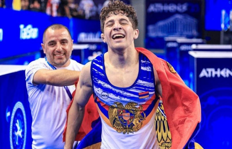 Janes Nazaryan (Arménie) remporte le Championnat d&rsquo;Europe de lutte gréco-romaine des moins de 17 ans