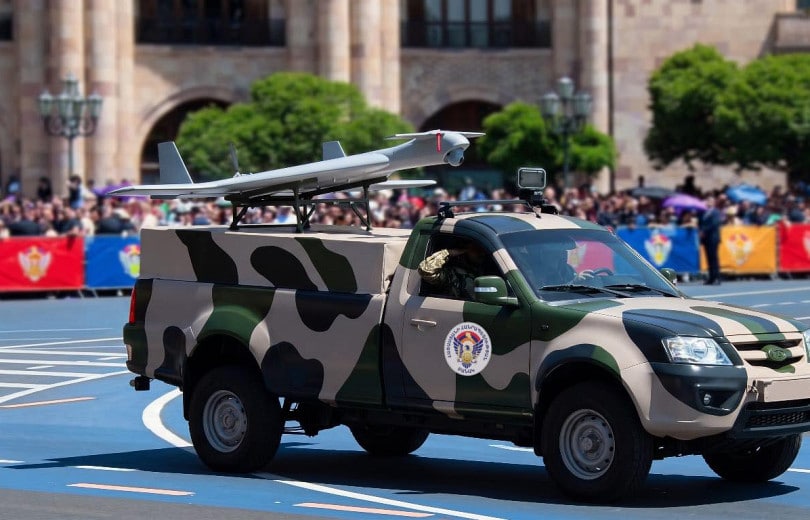 Le drone arménien de reconnaissance « DEV-3 » est un exemple de l&rsquo;industrie militaire de l’Arménie qui fut présenté lors du défilé militaire d’aujourd’hui