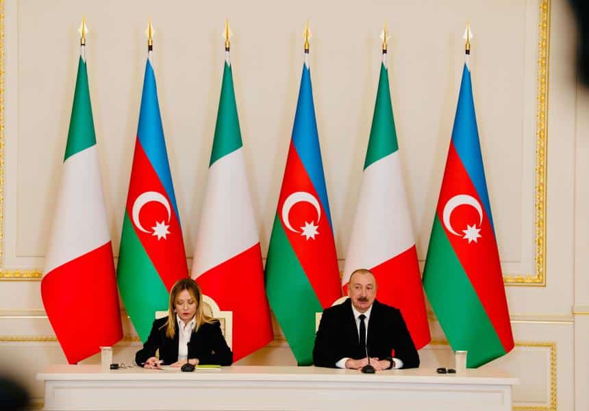 L&rsquo;Italie et l&rsquo;Azerbaïdjan vont renforcer leurs liens dans l&rsquo;énergie et la défense, selon Meloni