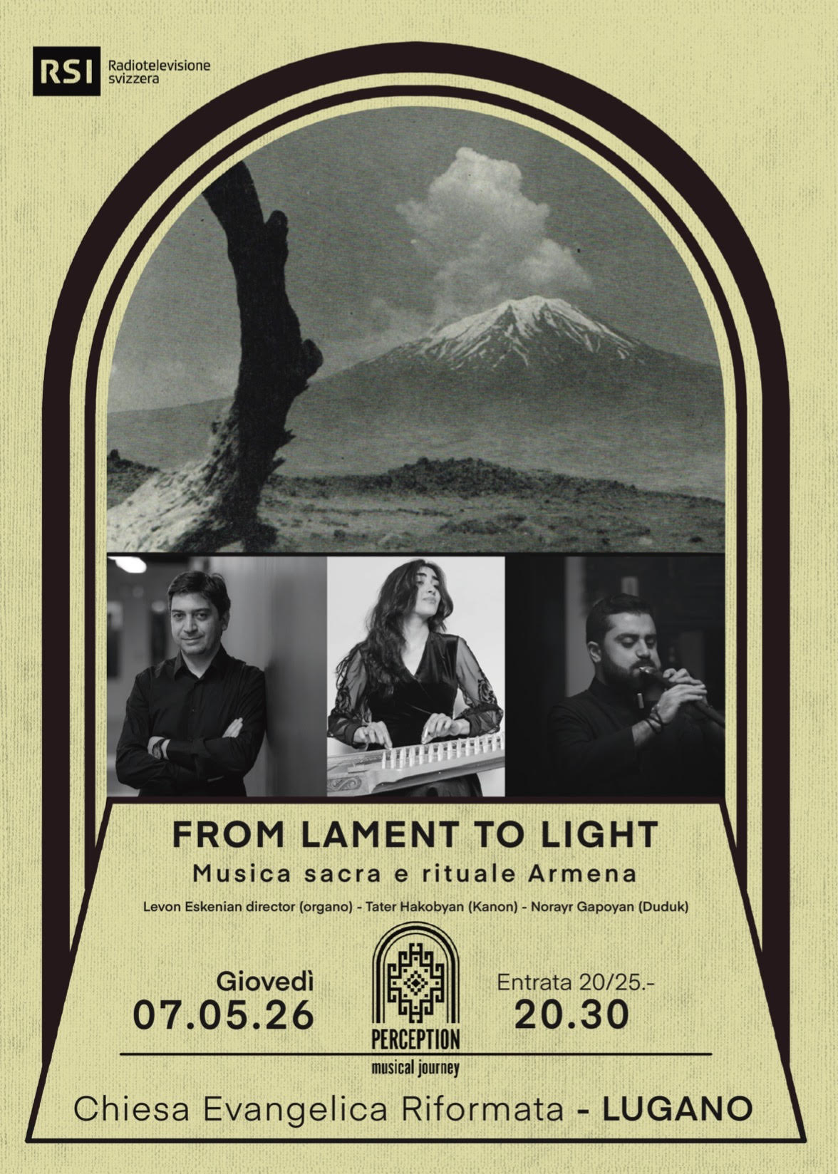 Concert de musique sacrée le 7 mai à Lugano