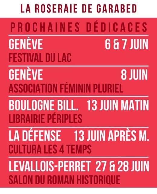 Les dédicaces de Corinne Zarzavatdjian en juin
