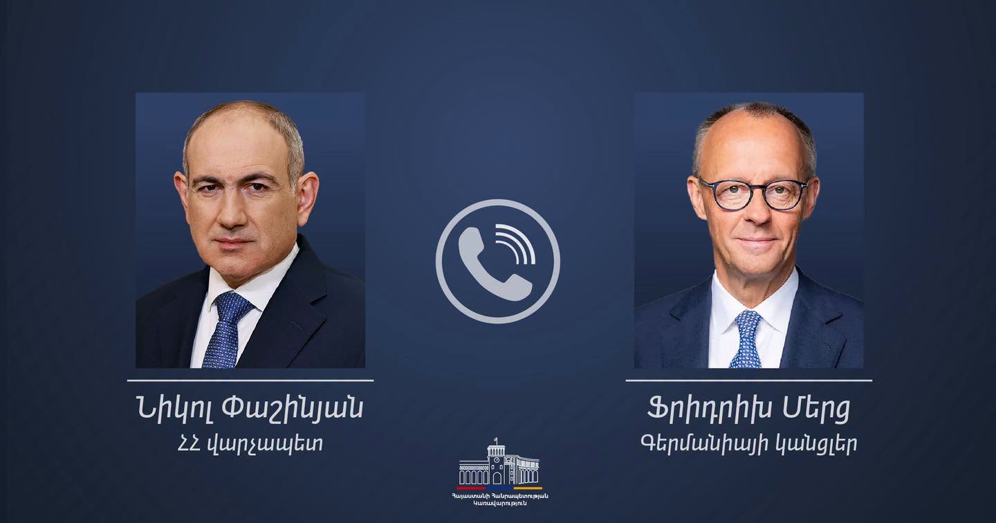 Le Premier ministre arménien Nikol Pachinian et le chancelier allemand Friedrich Merz se sont entretenus par téléphone