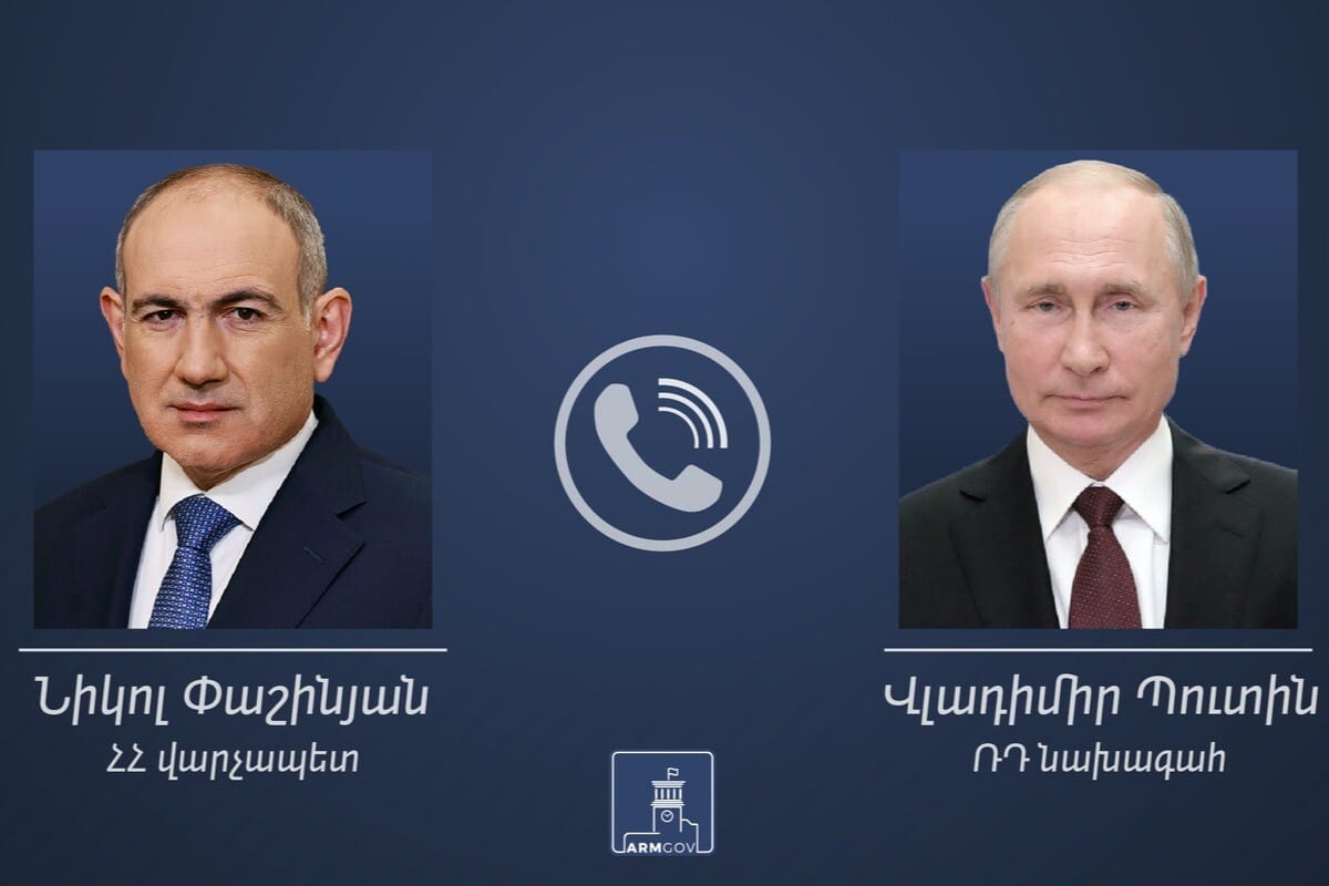 Nikol Pachinian et Vladimir Poutine se sont entretenus par téléphone