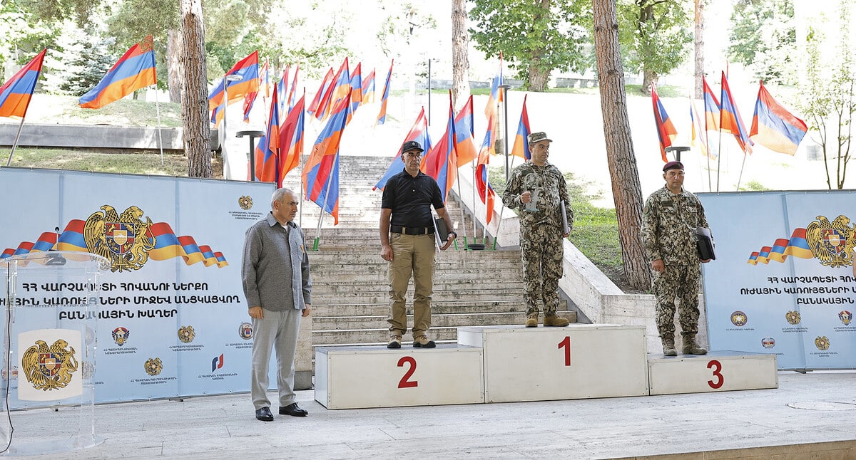 L&rsquo;équipe de la Garde nationale arménienne a décroché la deuxième place aux Jeux militaires à Dilidjan