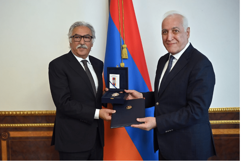 Sam Simonian, président de l&rsquo;UGAB, honoré pour l’ensemble de son action en faveur de l’Arménie
