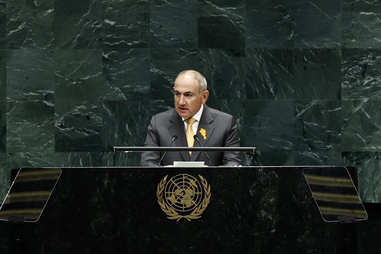 Nikol Pachinian à la tribune de l’ONU à New York : La paix entre l&rsquo;Arménie et l&rsquo;Azerbaïdjan, instaurée grâce au soutien et à la participation personnelle de Trump, a ouvert de nouvelles perspectives pour notre région