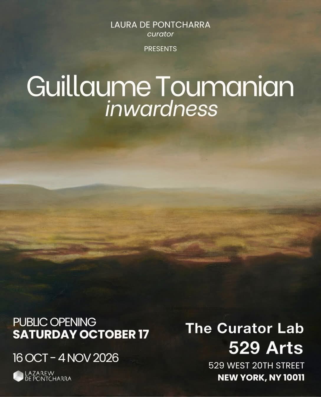Guillaume Toumanian expose à New-York du 16 octobre au 4 novembre