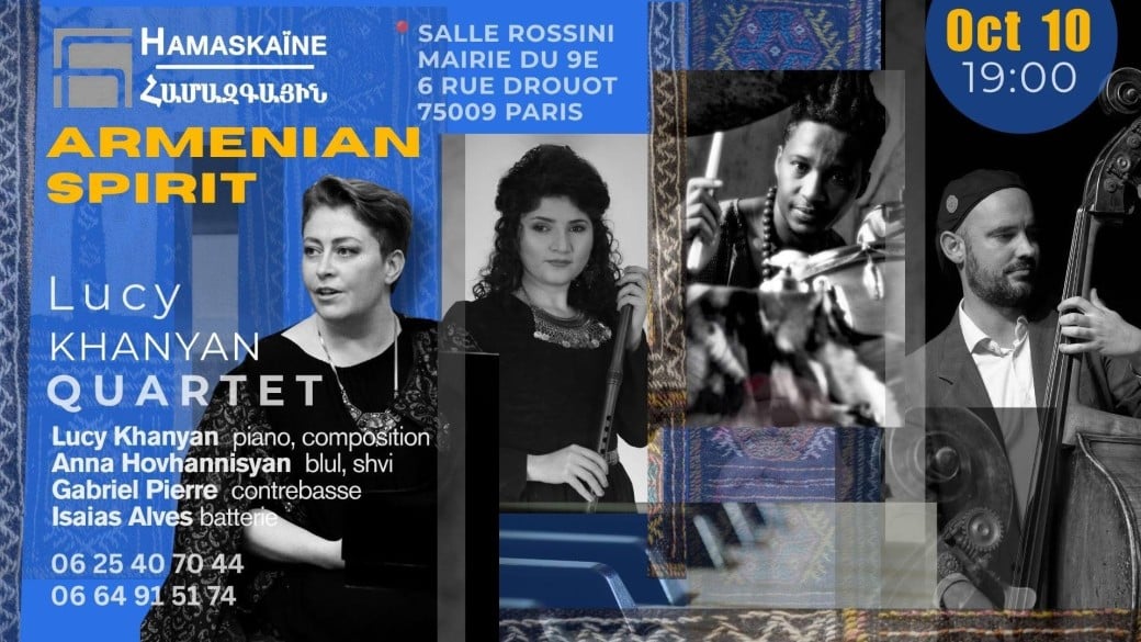 Récital du Lucy Khanyan Quartet le 10 octobre à Paris