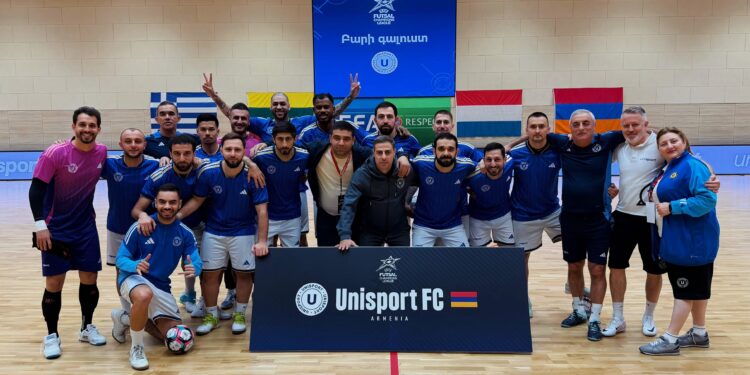 Victoire impressionnante d&rsquo;Unisport Erevan en Ligue des Champions de futsal