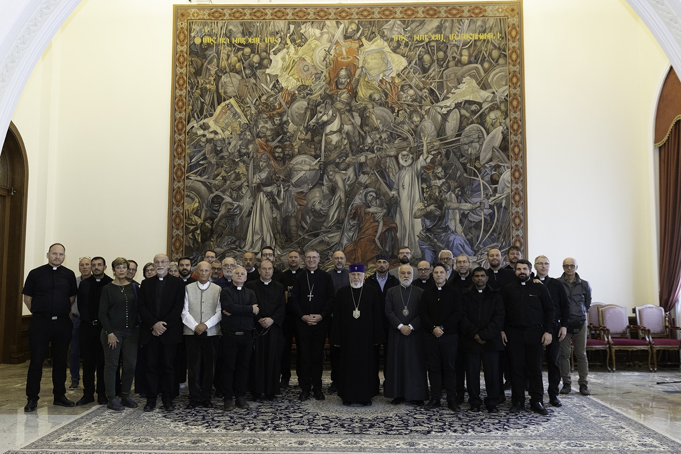 Communiqué : Le Catholicos de tous les Arméniens reçoit des membres du clergé du diocèse catholique de Trieste