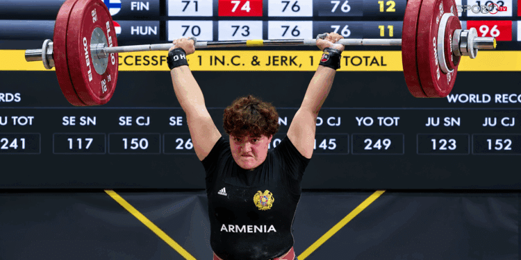 Emma Poghosyan (Arménie), championne d&rsquo;Europe d&rsquo;haltérophilie U23