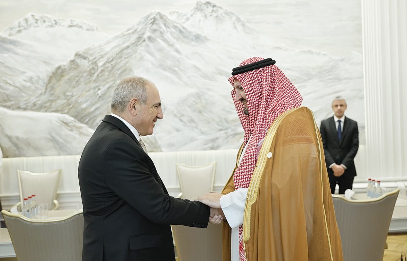 Lorsque je viens en Arménie, j&rsquo;ai envie d&rsquo;y revenir. Déclaration du prince d&rsquo;Arabie saoudite au Premier ministre arménien