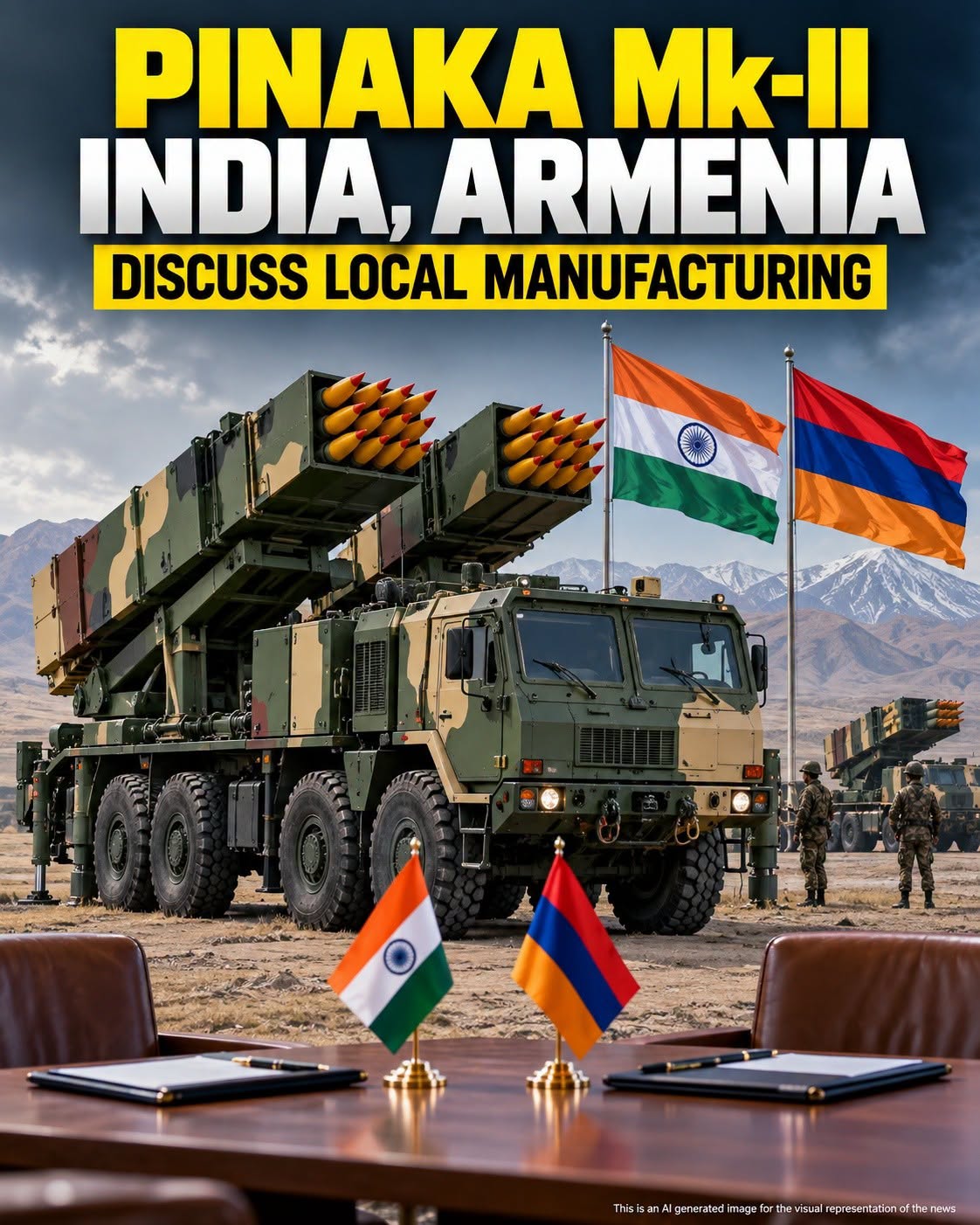 Erevan et New Delhi discutent de la production de missiles Pinaka Mk-II en Arménie