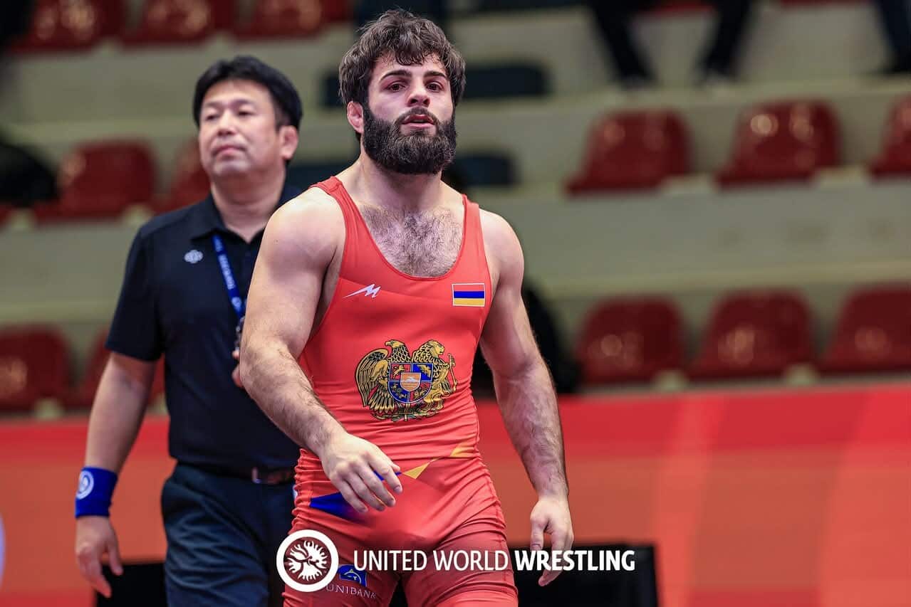 Vazgen Tevanyan (Arménie) est en finale des championnats du monde de lutte libre à Astana