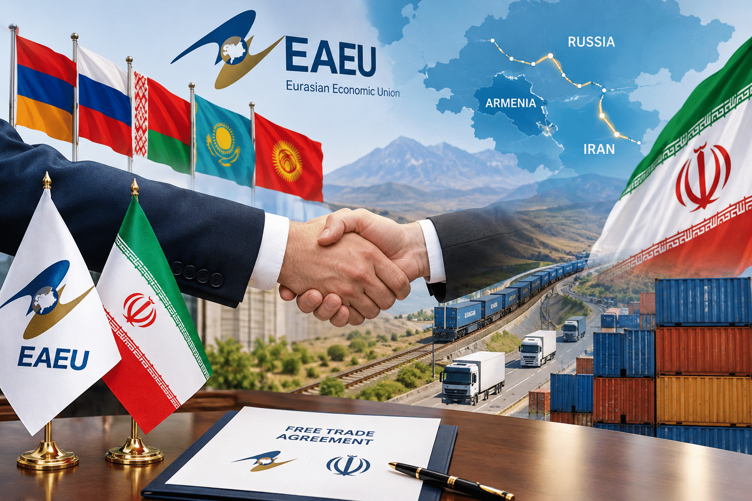 L’Union économique eurasiatique et l’Iran veulent accélérer leurs échanges commerciaux en levant les obstacles au commerce
