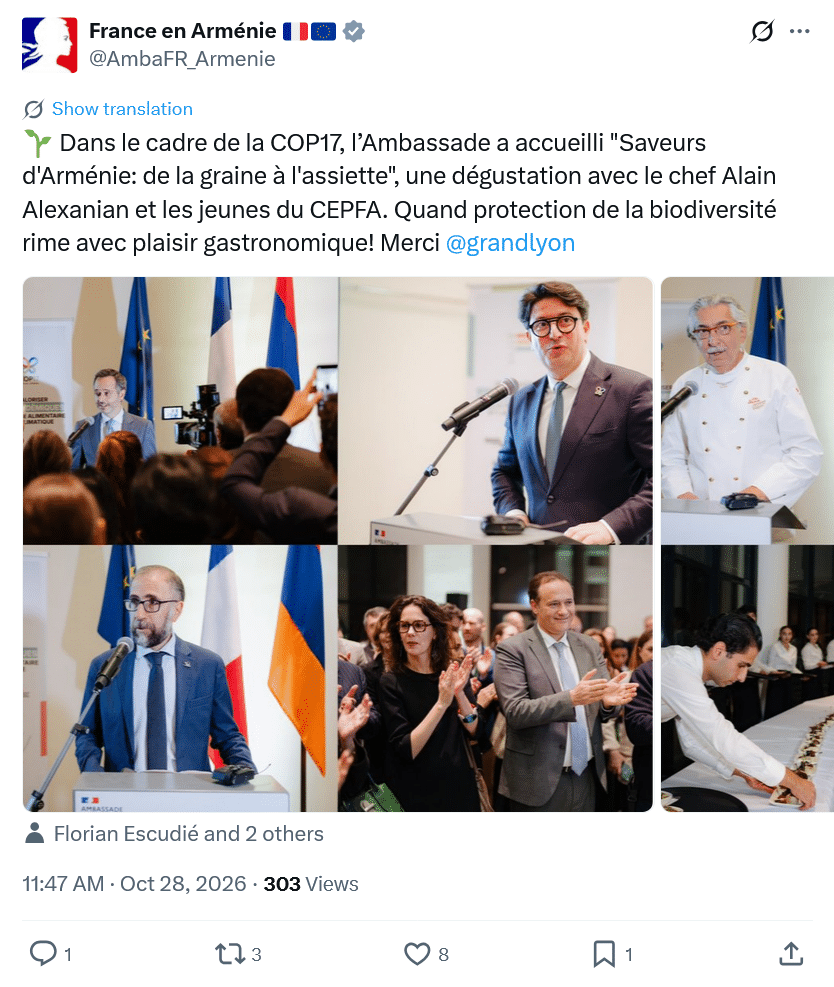 France en Arménie : l’Ambassade a accueilli