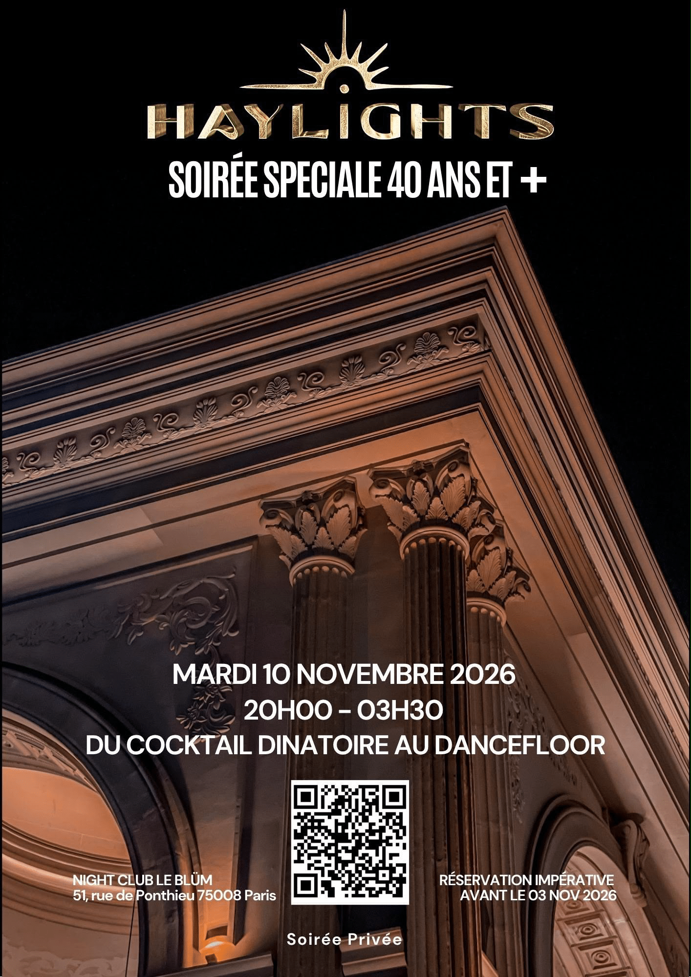 Haylights, la soirée des 40 ans et plus le 10 novembre